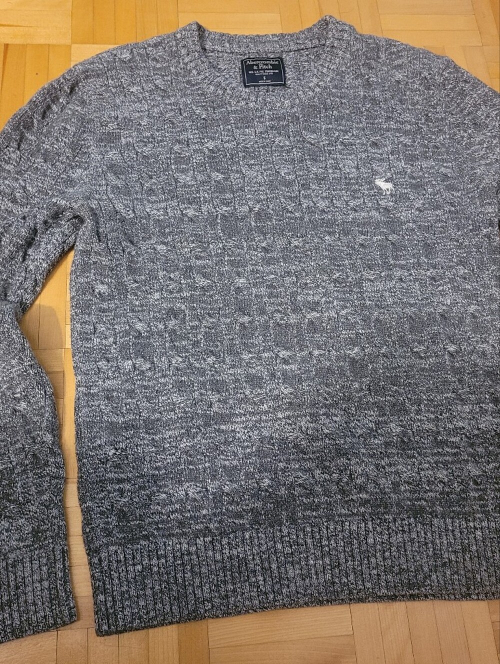 Abwrcombrie & FichGrey Marled Crewneck Sweater -